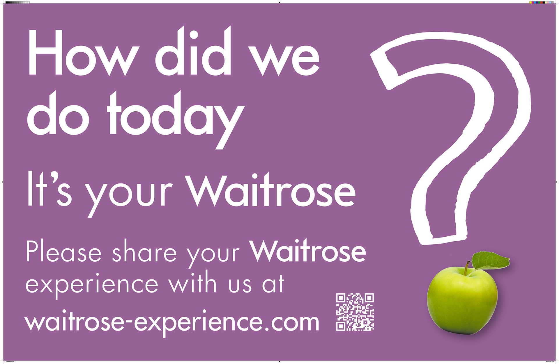 Waitrose Customer Service Experience Board