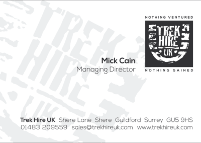 Trekhire UK Business Card Design and Printing