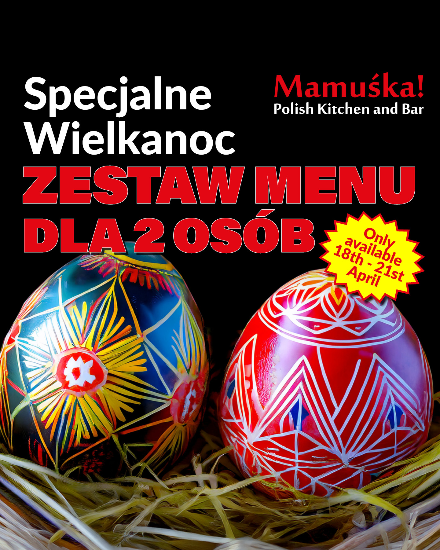 Mamuśka! Easter Set Menu