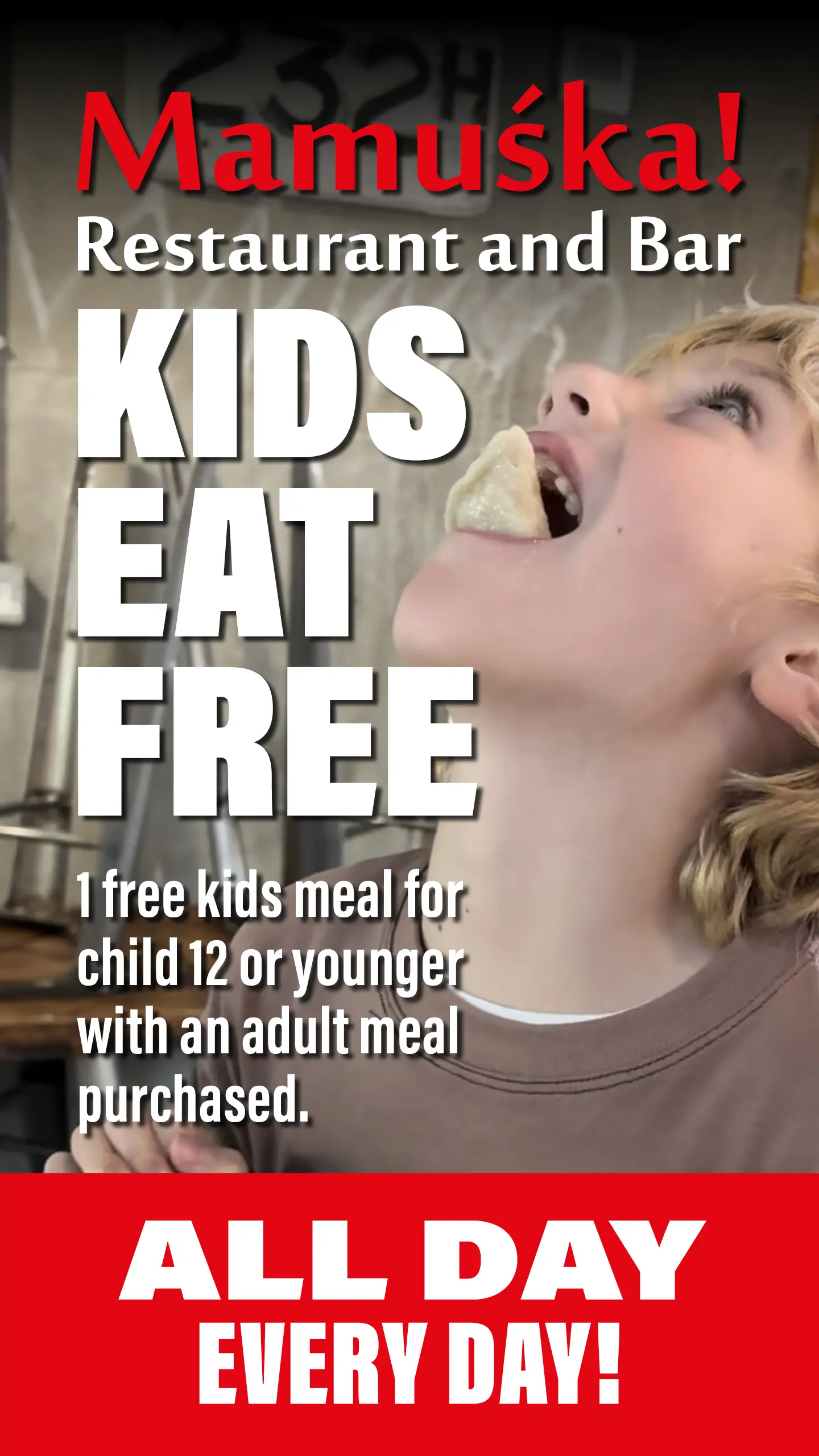 Mamuśka! Kids eat FREE