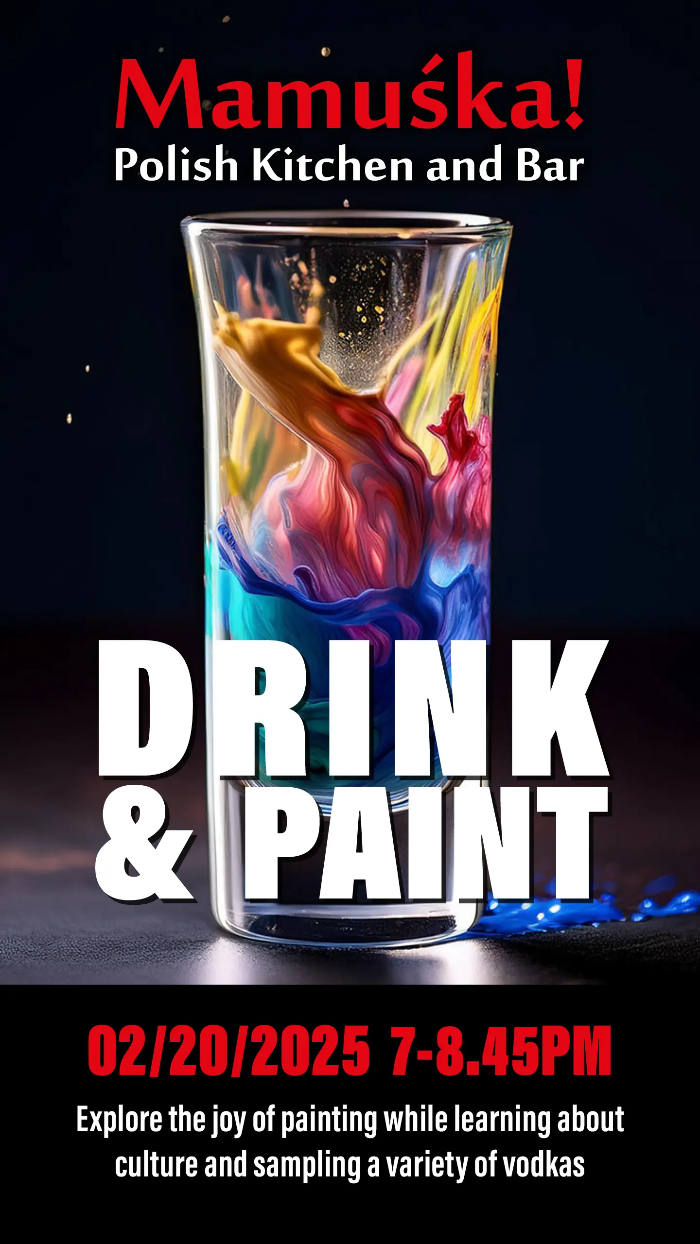 Mamuśka! Drink and Paint Event