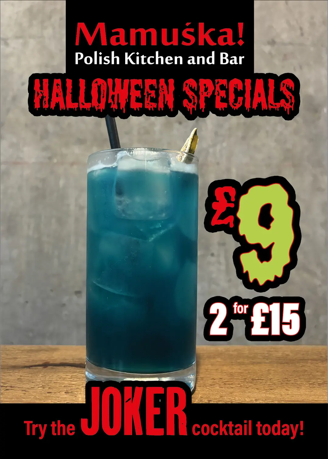 Mamuśka! Halloween Special A6 Flyer (Front)